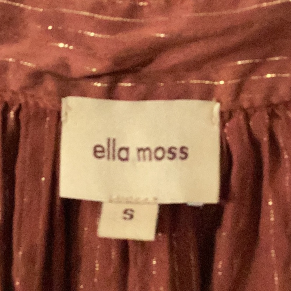 Ella Moss Silk Rust Sleeveless Blouse - Picture 4 of 9